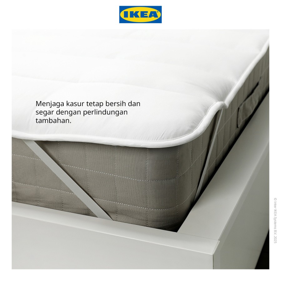 IKEA BRUKSVARA Alas Kasur / Mattress Cover Puith 90x200 cm