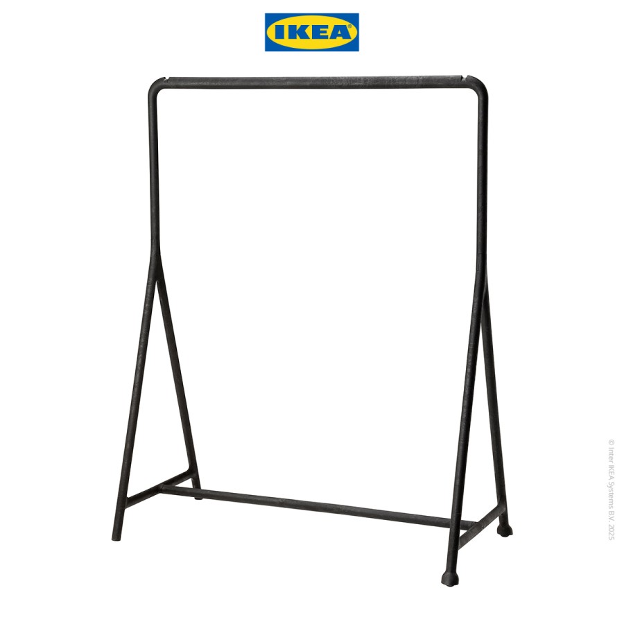 IKEA TURBO Rak Pakaian Serbaguna Hitam 117x59cm