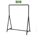 IKEA TURBO Rak Pakaian Serbaguna Hitam 117x59cm