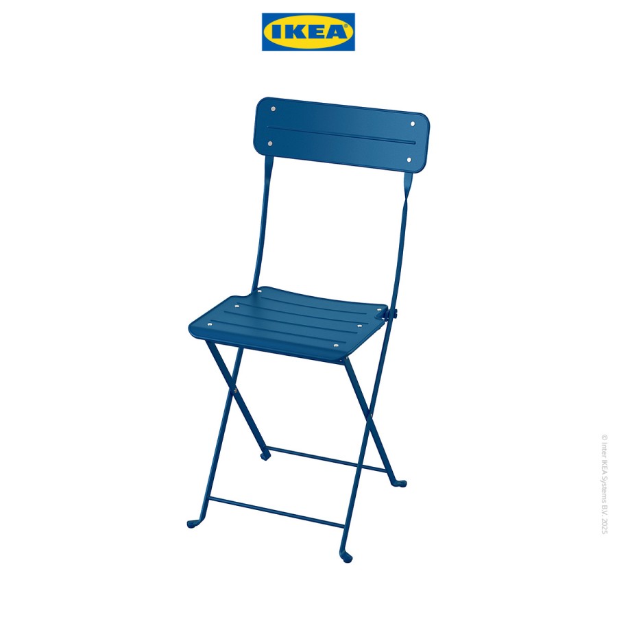 IKEA SUNDSO Kursi Luar Ruangan Minimalis Biru