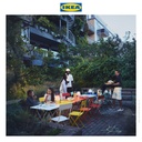 IKEA SUNDSO Meja Luar Ruangan Merah Terang 65x65cm