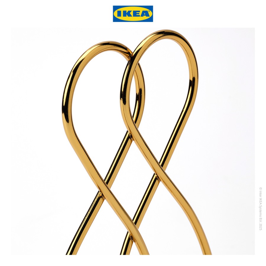 IKEA SPAJL Penahan Buku Minimalis Emas