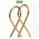 IKEA SPAJL Penahan Buku Minimalis Emas