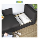IKEA SKONABACK Sofa Bed / Sofa Tempat Tidur 2 Dudukan KNISA Abu-Abu Tua