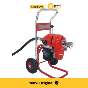 Krisbow Motor Alat Pembersih Pipa Pembuangan Dengan Stand 200 Mm