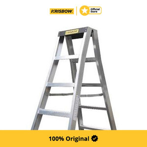 Krisbow 1.7 mtr Tangga Aluminium Twin 6 Step Prlt1706A