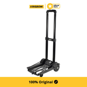 Krisbow 50 kg Troli Barang Lipat Plastik Perlengkapan Gudang Peralatan Industri Hand Truck Folding Plastic