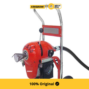 Krisbow Motor Alat Pembersih Pipa Pembuangan Dengan Stand 200 Mm