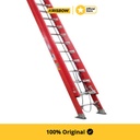 Krisbow Werner 12 mtr Tangga Ekstensi Fiberglass 40 Step D6240-2As - Merah Multifunction Household Ladder Extension Ladder Tangga Sambungan Peralatan Rumah Tangga Perlengkapan Tukang