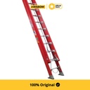 Krisbow Werner 9.6 mtr Tangga Ekstensi Fiberglass 32 Step D6232-2As - Merah Multifunction Household Ladder Extension Ladder Tangga Sambungan Peralatan Rumah Tangga Perlengkapan Tukang
