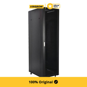Krisbow Rack Rak Besi Kabinet Instalasi Jaringan - Hitam