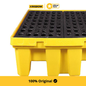Krisbow Spill Pallet Wadah Cairan Kimia & Oli 260 Ltr