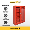 Krisbow Fire Cabinet Lemari Alat Pemadam Kebakaran - Merah