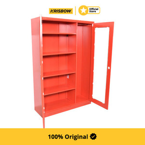 Krisbow Fire Cabinet Lemari Alat Pemadam Kebakaran - Merah