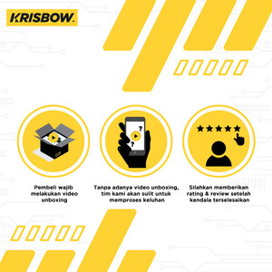 Krisbow Kotak Perkakas Toolbox Roller 2In1 - Hitam/Kuning