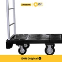 Krisbow Narrow Cart Wheel Troli 6 Roda 300Kg 129X42X150 Cm