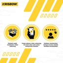 Krisbow Kotak Perkakas Toolbox Roller 2In1 - Hitam/Kuning