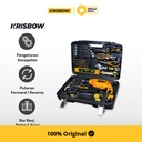 Krisbow Impact Drill Set Bor Listrik Beton 600W 37 Pcs
