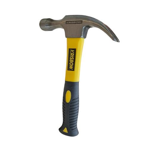 Krisbow Claw Hammer Palu Kambing Handle Rubber 340 Gr Lrch12