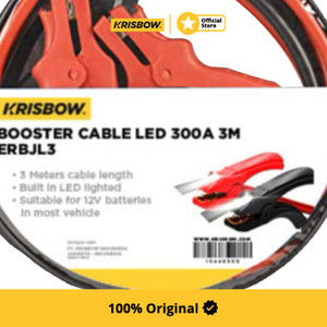 Krisbow Booster Cable Kabel Jumper Led 300A Erbjl3 3 Mtr