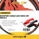 Krisbow Booster Cable Kabel Jumper Led 300A Erbjl3 3 Mtr