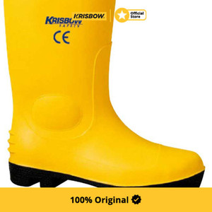 Krisbow Sepatu Safety Boot Pvc Ukuran 45 - Kuning