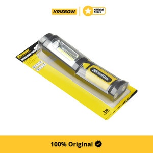 Krisbow Worklight Lampu Kerja Led Cob Magnetik 2 In 1 200 Lm