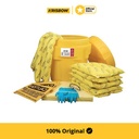 krisbow drum overpack spill kit 81.3 ltr - kuning