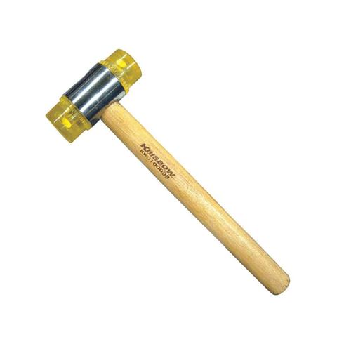 Krisbow Hammer Palu Plastik W/ Handle Kayu 2.5 Cm - Kuning