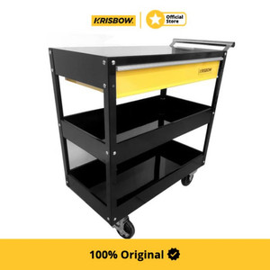 Krisbow Tool Drawer Troli Perkakas Dengan Tray 74X38X67 Cm