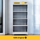 Krisbow 31.2X92X176 cm Lemari Arsip Kantor Metal Dengan Divider