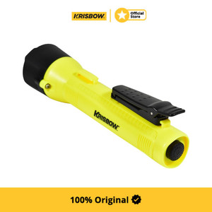Krisbow Flashlight Senter Explosion Proof Dengan Clip 141 Lm