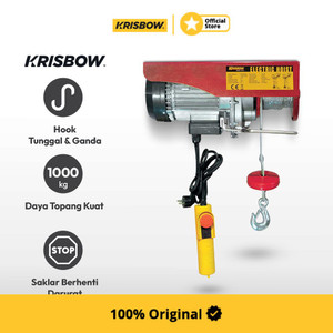 Krisbow Alat Derek Elektrik Hoist Reel Double Hook 1 T