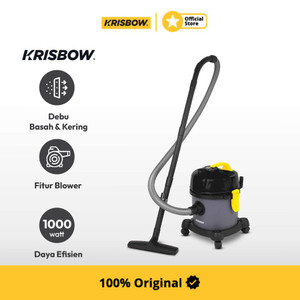 Krisbow Vacuum Cleaner Debu Kering & Basah 12 Ltr 1000 Watt