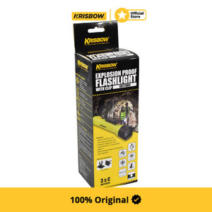 Krisbow Flashlight Senter Explosion Proof Dengan Clip 141 Lm