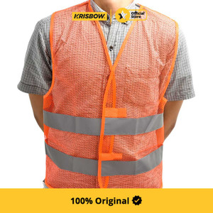Krisbow Safety Vest Rompi Pengaman Mesh - Oranye