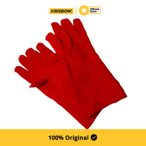 Krisbow Glove Sarung Tangan Pengaman Las Kulit 36 Cm - Merah