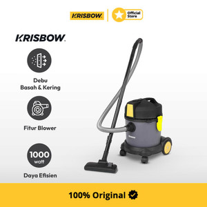 Krisbow Penghisap Debu Kering Basah 20 Ltr 1000 W