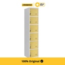 Krisbow Loker 6 Pintu Single Column Locker- Kuning Tua