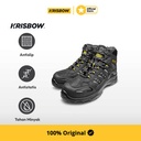 Krisbow Sepatu Safety Shoes Nemesis 6 Inchi Uk. 39 - Hitam