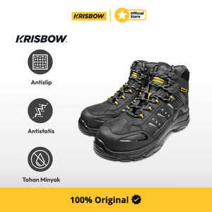 Krisbow Sepatu Safety Shoes Nemesis 6 Inchi Uk. 42- Hitam