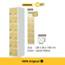 Krisbow Loker 6 Pintu Single Column Locker- Kuning Tua