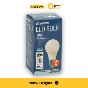 Krisbow Bulb Bohlam Led Eco 9W 6500K - Cool Daylight