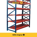 Krisbow Shelving Steel Rak Besi 6 Rows Industrial - Oranye
