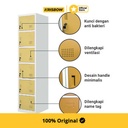 Krisbow Loker 6 Pintu Single Column Locker- Kuning Tua