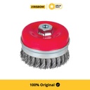 Krisbow Knot Cup Brush Bulu Sikat Pembersih Gerinda 7,5 Cm