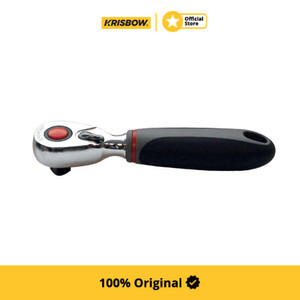 Krisbow Gagang Kunci Sok Stubby Ratchet Handle 3/8" Pendek