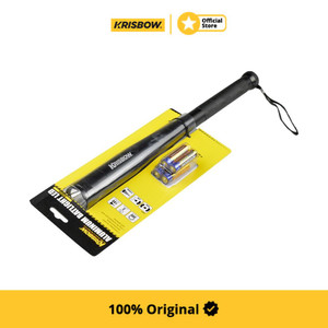 Krisbow Senter Flashlight Led Aluminium 300 Lm 4Xaa