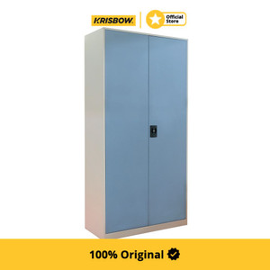 Krisbow File Cabinet Lemari Kantor 2 Pintu - Biru
