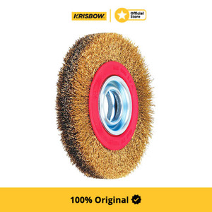 Krisbow Sikat Kawat Bulat Wheel Brush 15X2,5 Cm